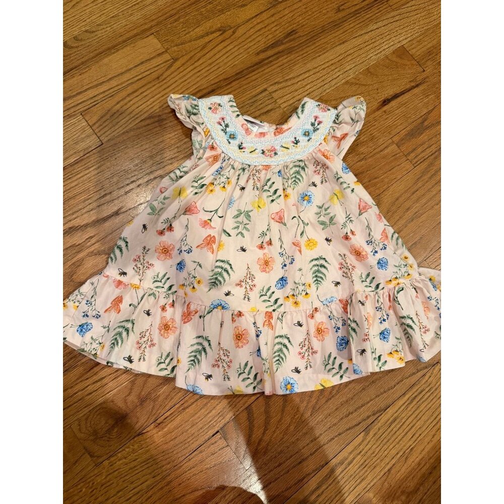 BONNIE BABY GIRLS SPRING SUMMER DRESS 12 MONTHS PINK